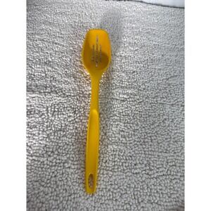 VTG Yellow Foley Slotted Spoon Kitchen Utensil Gadget for Cooking Serving Baking